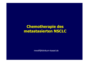 Chemotherapie des metastasierten NSCLC