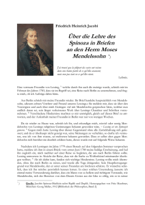 Jacobi, Friedrich Heinrich : Über die Lehre des Spinoza in Briefen