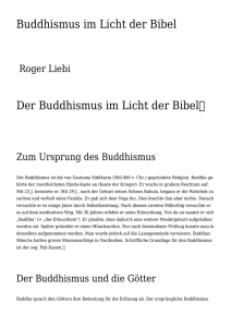 Buddhismus im Licht der Bibel