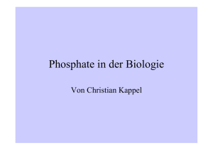 Phosphate in der Biologie(Christian Kappel)