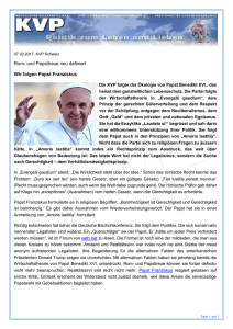 Rom- und Papsttreue neu definiert Wir folgen Papst Franziskus
