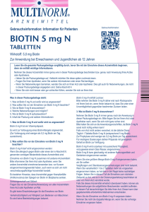 BIOTIN 5 mg N - Sankt Pirmin Naturprodukte GmbH