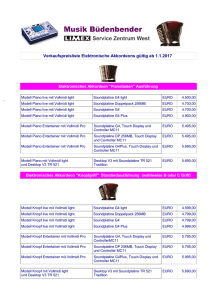 Preisliste Elektronische Akkordeons