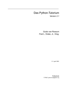 Das Python-Tutorium