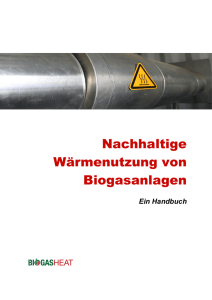 Nachhaltige Wärmenutzung von Biogasanlagen