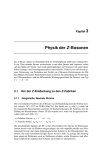 Physik der Z-Bosonen