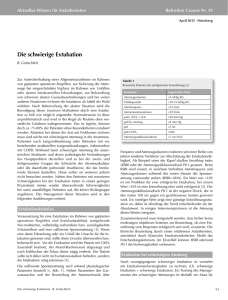 Die schwierige Extubation