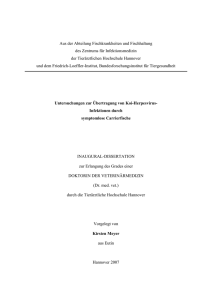 Aus der Abteilung Fischkrankheiten und Fischhaltung des Zentrums