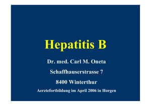 Hepatitis B - Dr. Carl Oneta