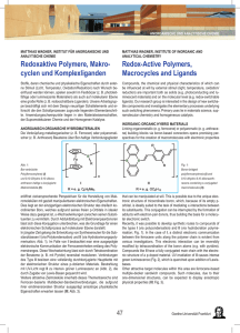 Redoxaktive Polymere, Makro- cyclen und - Goethe