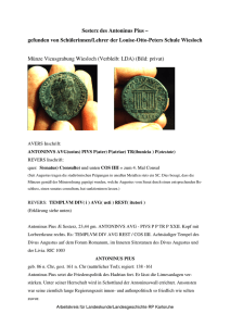 Sesterz des Antoninus Pius – gefunden von Schülerinnen/Lehrer