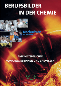 Berufsbilder in der Chemie - Fakultät für Chemie und Pharmazie
