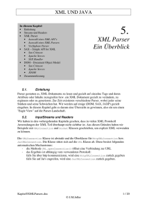XML Parser Ein Überblick - Joller-Voss
