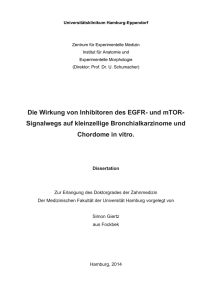 Die Wirkung von Inhibitoren des EGFR- und mTOR