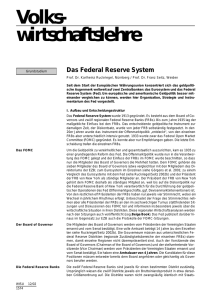 Das Federal Reserve System - Prof. Dr. Karlheinz Ruckriegel