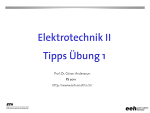 Elektrotechnik II Tipps Übung 1