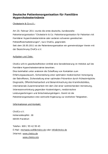 Deutsche Patientenorganisation für Familiäre Hypercholesterinämie