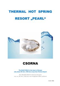 thermal hot spring resort „pearl“ csorna