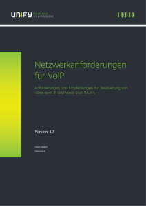 Netzwerkanforderungen für VoIP