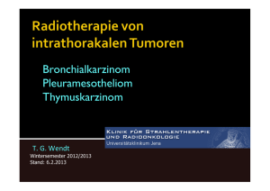 Kein Folientitel - Klinik für Strahlentherapie und Radioonkologie