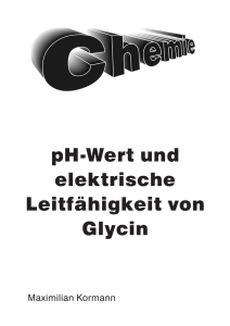 pH-Wert und elektrische Leitfähigkeit von Glycin