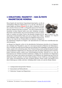 1 einleitung: magnetit – das älteste magnetische mineral