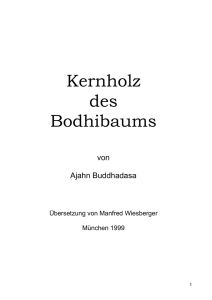 Kernholz des Bodhibaums