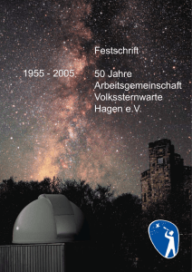 Festschrift - 50 Jahre Volkssternwarte Hagen 2005