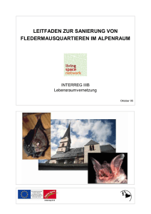 Leitfaden zur Sanierung von Fledermausquartieren im Alpenraum