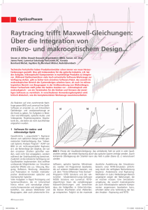 Raytracing trifft Maxwell-Gleichungen