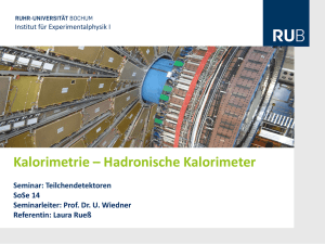 3. Hadronische Kalorimeter - Institut für Experimentalphysik I