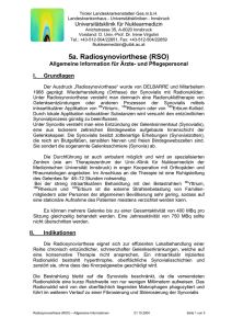 5a. Radiosynoviorthese (RSO) - Medizinische Universität Innsbruck