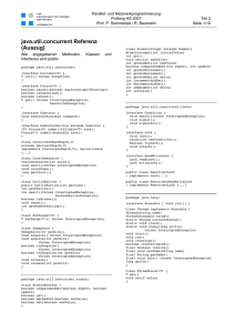 java.util.concurrent Referenz (Auszug)