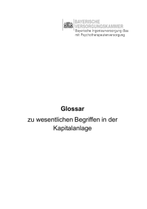 Glossar - Bayerische Versorgungskammer