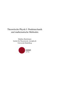 Theoretische Physik I - ITA Heidelberg