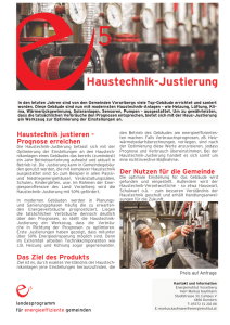 Haustechnik-Justierung - Energieinstitut Vorarlberg