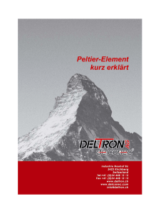 Peltier-Element kurz erklärt