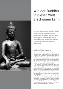 Wie der Buddha in dieser Welt erscheinen kann