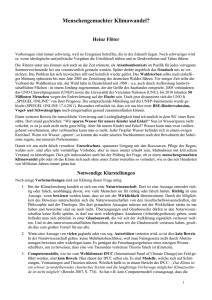 Menschengemachter Klimawandel - Bündnis Recht und Demokratie