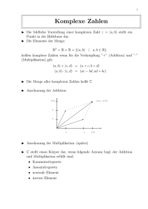 Komplexe Zahlen