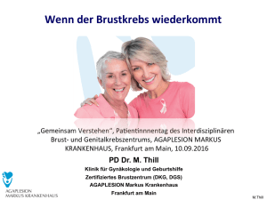 Erneut Brustkrebs - Agaplesion Markus Krankenhaus