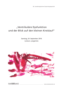 Ventrikuläre Dysfunktion und der Blick auf den