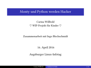 Monty und Python werden Hacker
