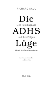 Die ADHS L&uuml;ge - Klett
