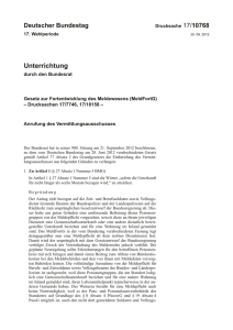 Unterrichtung - DIP - Deutscher Bundestag