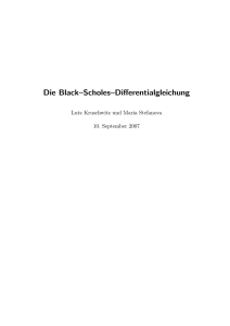 Die Black–Scholes–Differentialgleichung