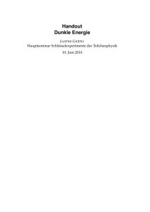Handout Dunkle Energie