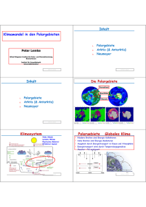 Klimasystem Polargebiete Globales Klima