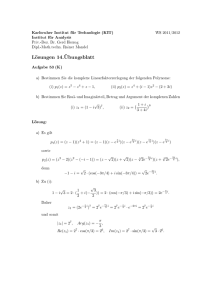 Lösungen 14.Übungsblatt