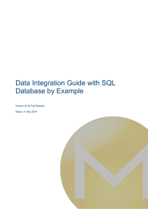 Anleitung zur Datenintegration mithilfe eines SQL Databank